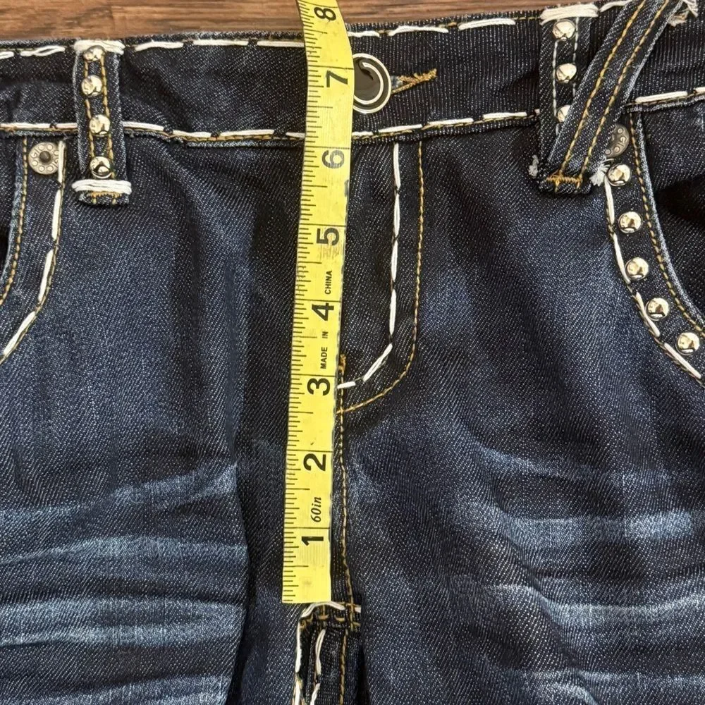 COOGI Blue Bootcut Jeans with Classic Large Detail Stitching Size 9/10